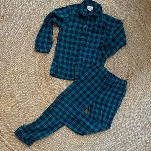 Petite Plum Boys Tartan Plaid pajamas set size 10